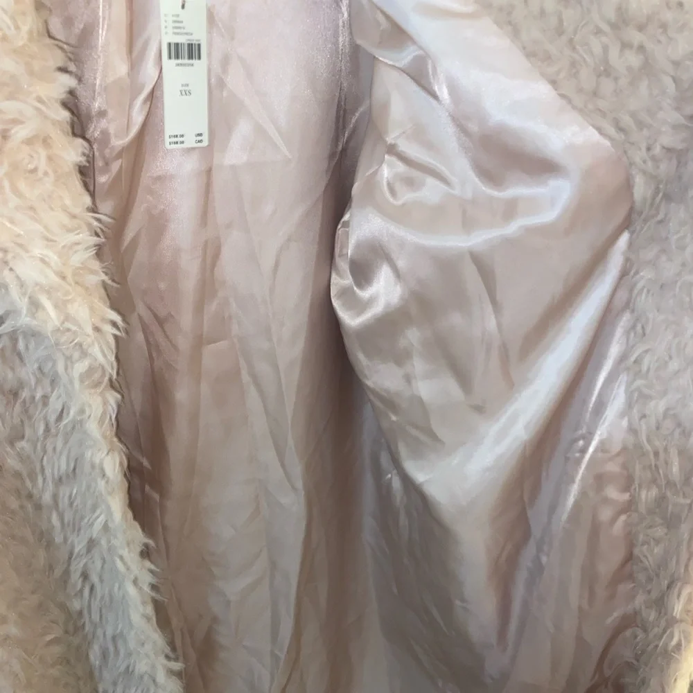 Anthropologie Pink Faux Fur Jacket - Picture 6 of 11